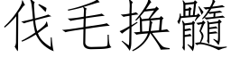 伐毛换髓 (仿宋矢量字库)