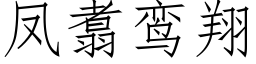 鳳翥鸾翔 (仿宋矢量字庫)