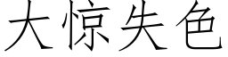 大惊失色 (仿宋矢量字库)