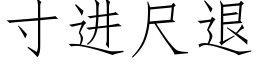 寸进尺退 (仿宋矢量字库)