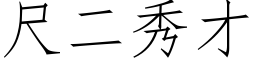 尺二秀才 (仿宋矢量字庫)