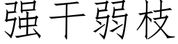 強幹弱枝 (仿宋矢量字庫)