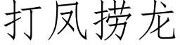 打鳳撈龍 (仿宋矢量字庫)