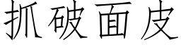 抓破面皮 (仿宋矢量字庫)