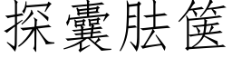 探囊胠箧 (仿宋矢量字庫)