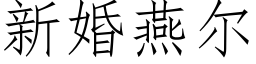 新婚燕爾 (仿宋矢量字庫)