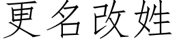 更名改姓 (仿宋矢量字庫)