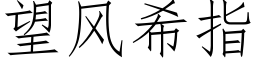 望風希指 (仿宋矢量字庫)