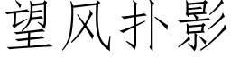 望風撲影 (仿宋矢量字庫)