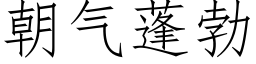 朝氣蓬勃 (仿宋矢量字庫)