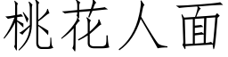 桃花人面 (仿宋矢量字库)