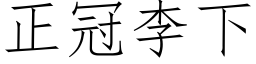 正冠李下 (仿宋矢量字库)