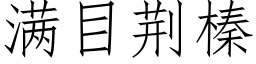 滿目荊榛 (仿宋矢量字庫)