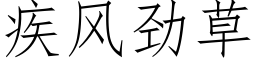 疾風勁草 (仿宋矢量字庫)