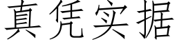 真凭实据 (仿宋矢量字库)