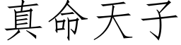 真命天子 (仿宋矢量字库)