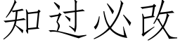 知過必改 (仿宋矢量字庫)