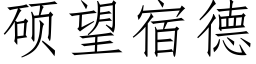 硕望宿德 (仿宋矢量字库)