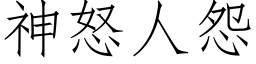 神怒人怨 (仿宋矢量字庫)