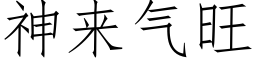 神來氣旺 (仿宋矢量字庫)