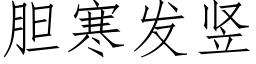 膽寒發豎 (仿宋矢量字庫)