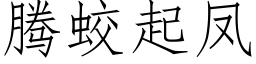 騰蛟起鳳 (仿宋矢量字庫)