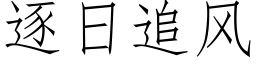 逐日追风 (仿宋矢量字库)