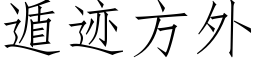 遁迹方外 (仿宋矢量字库)