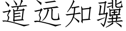 道远知骥 (仿宋矢量字库)