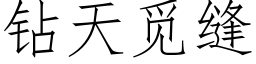 钻天觅缝 (仿宋矢量字库)