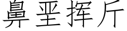 鼻垩揮斤 (仿宋矢量字庫)