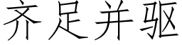 齐足并驱 (仿宋矢量字库)