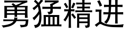 勇猛精进 (黑体矢量字库)