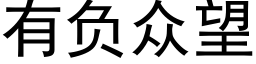 有負衆望 (黑體矢量字庫)