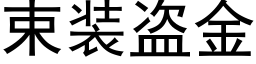 束装盗金 (黑体矢量字库)