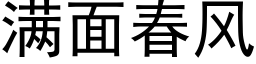 滿面春風 (黑體矢量字庫)