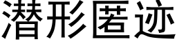 潛形匿迹 (黑體矢量字庫)