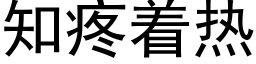 知疼着熱 (黑體矢量字庫)