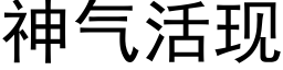 神气活现 (黑体矢量字库)