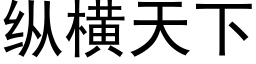 縱橫天下 (黑體矢量字庫)