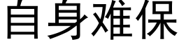 自身難保 (黑體矢量字庫)