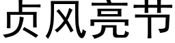 貞風亮節 (黑體矢量字庫)