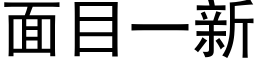 面目一新 (黑體矢量字庫)