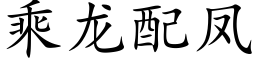 乘龍配鳳 (楷體矢量字庫)