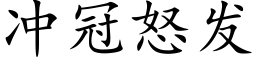 沖冠怒發 (楷體矢量字庫)