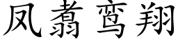 鳳翥鸾翔 (楷體矢量字庫)