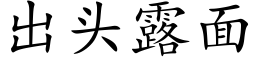 出头露面 (楷体矢量字库)