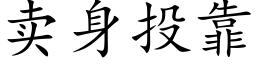 賣身投靠 (楷體矢量字庫)