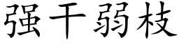 强干弱枝 (楷体矢量字库)