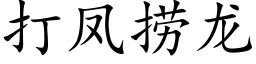 打凤捞龙 (楷体矢量字库)